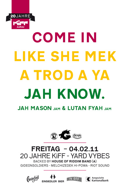 20 JAHRE KiFF - YARD VYBES: JAH MASON (JAM) & LUTAN FYAH (JAM)